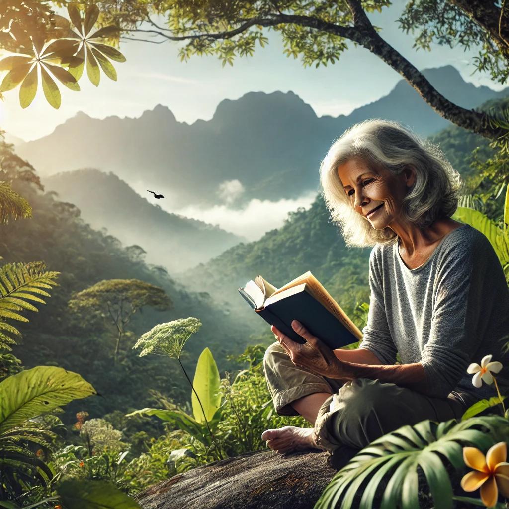 Puerto Rico - Lady Reading in the mountains